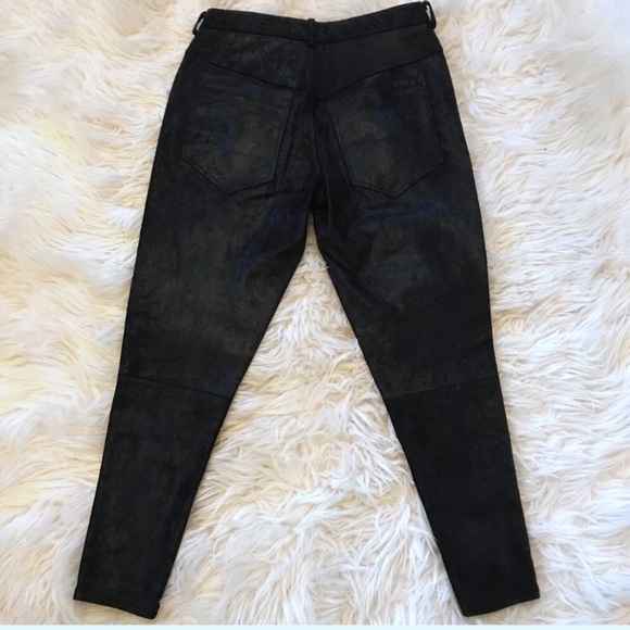 Helmet Lang Brushed Stretch-Leather Tapered Pants - Picture 8 of 8